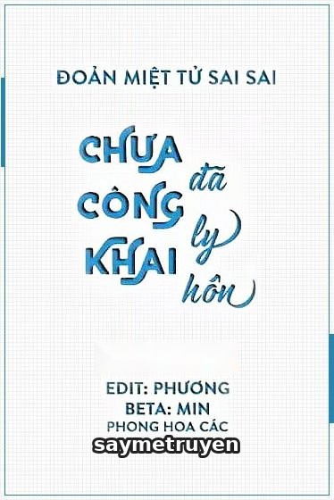 Chưa Công Khai Đã Ly Hôn