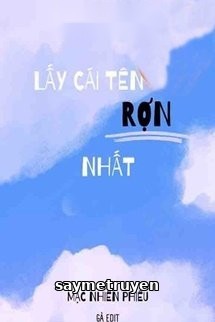 Lấy Cái Tên Rợn Nhất